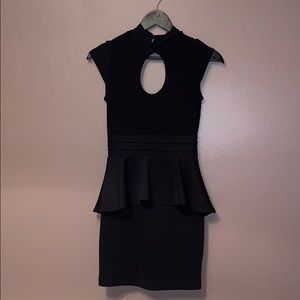 Forever 21 black peplum dress